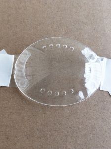 Khóa Mắt Mổ Laser Trong Suốt Thoáng Khí Dạng Elip Tự Dính Sau Phẫu Thuật Bảo Vệ Mắt Chống Tác Động