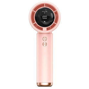 N68 High-Speed Turbo Handheld Fan 100-Speed USB Rechargeable with Digital Display Portable Mini Desk Cooling Fan for Summer