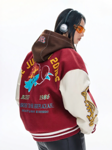BJHG | Vintage Style Baseball Bomber Down Jacket