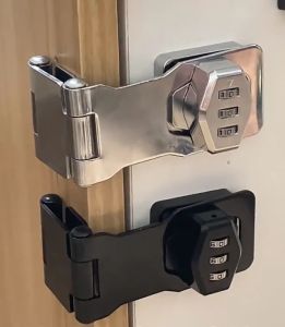 Chốt khóa số dạng lật 3 khúc góc 90-180 độ đều được dùng cho tủ tài liệu ngăn kéo bàn cửa các loại bằng thép mạ chống gỉ