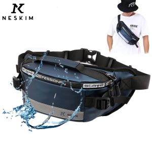 NESKIM Waterproof Sling Bag Men Waist Bag Adjustable Crossbody Bags Nylon Chest Bags Running Antitheft Bag Sports Travel Shoulder Bag bag pinggang lelaki beg sling lelaki