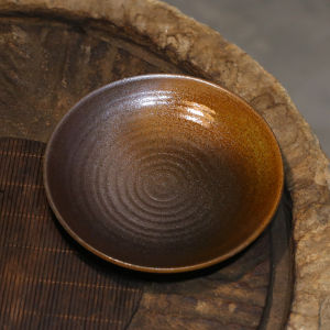 Large Size Ceramics Tea Brewing Tray round Disk Padded Mat for Tea Pot Dry Foaming Ceramic Tea Set Home Use Vintage Style