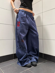 Quần Dài Ống Rộng in Số Cổ Điển Mỹ Cho Nam Và Nữ Quần Dài Thường Ngày Thoải Mái Quần Dài Ống Rộng Cho Cặp Đôi Quần Dài Ống Rộng