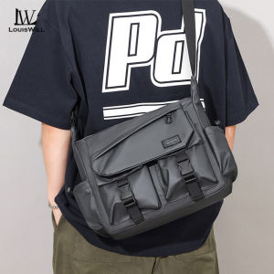 LouisWill กระเป๋าพาดลำตัวแฟชั่นกระเป๋าสะพายสำหรับทั้งชายหญิงผู้ชายผู้หญิงมีหลายกระเป๋าลวดลายสร้างสรรค์บรรจุได้เยอะกันน้ำน้ำหนักเบาลำลองกีฬากระเป๋าถนนสำหรับการเดินทางกลางแจ้ง