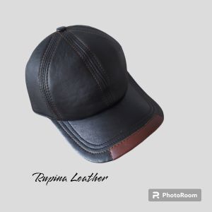 Topi pria wanita kulit asli original sedia ukuran big size