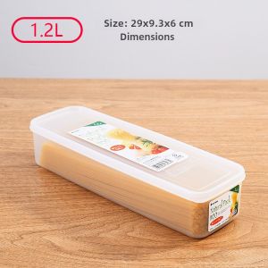 Japanese Style Kitchen Noodle Storage Box Rectangular Sealable Pasta Container Grain Storage Box for Hanging Noodles Food Organizer