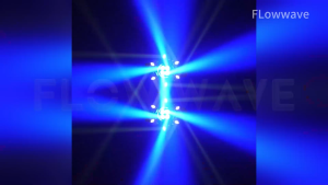 Flowwave 6-Arm Rotating Disco Light With Ring Laser Light Strobe Light Beam Light For Party Dj Christmas Party Gift