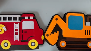 Kids Felt Fire Truck Busy Board Montessori Learning Toy Preschool Activity Board Educational Toy