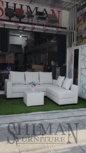 Sofa L minimalis + Meja | Sofa L Adele Minimalis |Sofa L Sudut