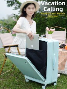 GUANBAIJAI | Stylish Multi-functional Opening Travel Suitcase 20inch