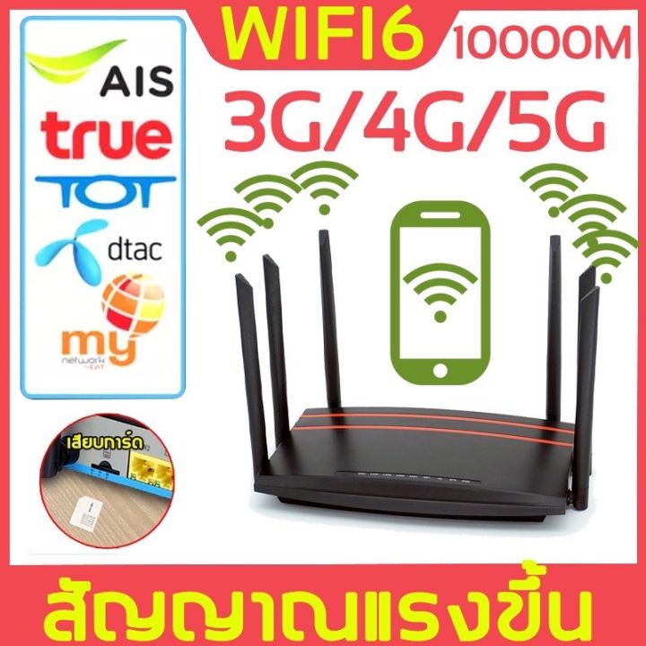 อินเทอร์เน็ตเร็วกว่าจรวด👍เราเตอร์ใส่ซิม 5G พร้อมกัน 100 users Wireless Router รองรับ ทุกเครือข่าย 5000Mbps ใช้ได้กับซิมทุกเครือข่าย เสียบใช้เลย ไม่ติดตั้ง ใส่ซิมใช้ได้ทันที（ เราเตอร์ wifiใสซิม ราวเตอร์ใส่ซิม เล้าเตอรใส่ซิม เลาเตอร์wifiใสซิม）