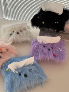 High-End Creative Living Room Car Mounted Tissue Box Storage Bag Toilet Bedroom Tissue Holder Decorative Paper Organizer