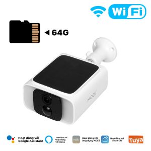 Camera Năng Lượng Mặt Trời Thông Minh MOES Tuya WiFi Băng Tần Kép 2.4GHz 5GHz Ngoài Trời Chống Nước IP65 Giám Sát Bằng Ứng Dụng Tương Thích Với Alexa Và Google