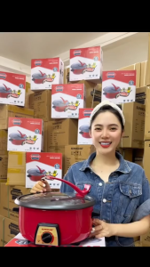 NỒI LẨU ĐIỆN 3L SUNHOUSE SHD4520 / SHD4521 - Làm nóng siêu nhanh tháo rời dễ dàng vệ sinh