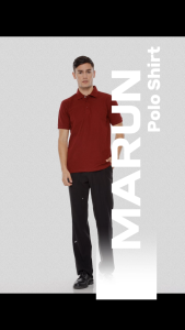 Kaos Polos Polo Shirt Kerah Esperanza - CTN Marun