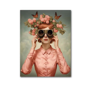 Kayou | DIY Digital Painting Paint By Numbers Boho Fashion Glasses Woman Handpainted Painting Art Picture Artcraft on Canvas Unique Gift