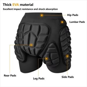 Bike Sport Shorts Cycling Shorts Padded For Men Impact Protection Ski Protector Skating Protective Hip Soft Elbow Knee Padded