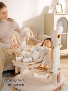 3 in1 High Chair for Baby Dining Chair/Rocking Chair/Baby Walker Multifunctional Adjustable Baby Chair for 0-6 Year