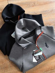 Spring Mens Sporty Casual Hooded Air Layer Jacket Open Cardigan Embroidery Single~Stereo Stitching Tailored Goods
