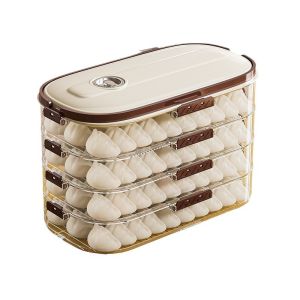 Dumpling storage box household freezer special organizer box fresh food grade dumplings frozen wonton refrigerator storage box