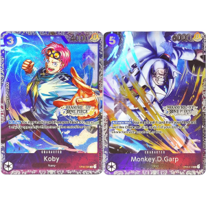 Bandai | DIY ONE PIECE Collection Cards Monkey.D.Garp Koby OP02 ST06 EN High Quality Self Made Game Anime Cards Gift Toy