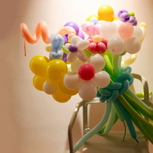 Dopamine Balloon Bouquet DIY Outdoor Picnic Birthday Decoration Scene Arrangement Teachers Day Photo Atmosphere Props