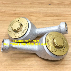 COMBO 2 Điếu GANG ĐÚC + Họng Đầu Đốt chia lửa bếp gas Sen NHÔM 78mm chữ JAPAN - [LINH KIỆN PHỤ TÙNG THAY THẾ BẾP GA]
