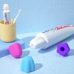 Silicone Toothpaste Cap Lids Self-sealing Toothpaste Pump No Waste Dispenser Paste Bathroom Supplies Saver Tooth Toothpaste Sque