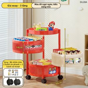 JIAJIESHI | Xe Lưu Trữ Di Động Cho Snacks và Đồ Chơi