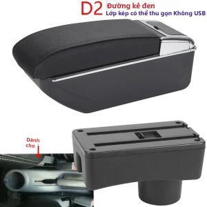 Hyundai Accent Tagaz Tay Nội Thất Ô Tô Trung Tâm Hộp Bảo Quản Da PU/Nhựa ABS Điều Khiển Trung Tâm Phụ Kiện Cho 2003-2013 Mẫu