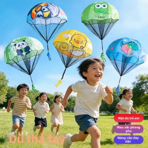 Đồ Chơi Nhảy Bằng Tay Có Dây Dù Hình Ếch Khủng Long
