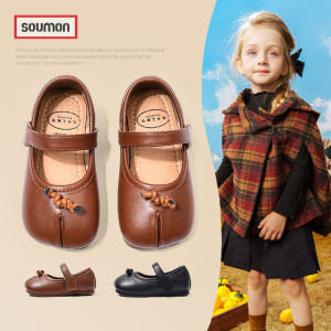 SOUMON | Spring Autumn New Toddler Soft Sole Princess Leather Baby Shoes