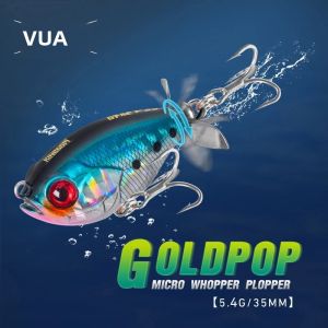 Kingdom Cánh Quạt Topwater Popper Câu Cá Lure 35Mm 5.8G Wobblers Cứng Nhân Tạo Mồi Cho Cá Trout Pike Bass Nổi Bút Chì