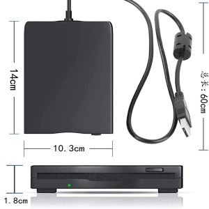 USB Floppy Disk Reader Drive 3.5 External Portable 1.44 MB FDD Diskette Drive for Windows 7 8 2000 XP Vista PC Laptop Desktop