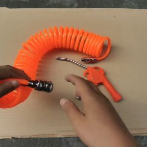 J.LD 6m/9m/12m Compressor Hose: Heavy Duty Polyurethane PU Air Tool Pneumatic Hose Orange