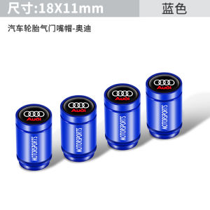 Aluminum Alloy Tire Valve Caps for Audi A4L A6L A3 A5 Q5L Q3 Q7 Q2L RS S Car Tyre Modification Accessories