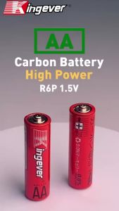 Kingever 100% Original AA R6P High Power 4pcs per pack Extra Heavy Duty Battery Japanese design