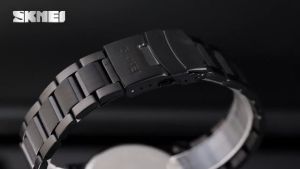 Jam Tangan SKMEI 1654 Kasual Analog Luminous Pointer Strap Stainless Steel