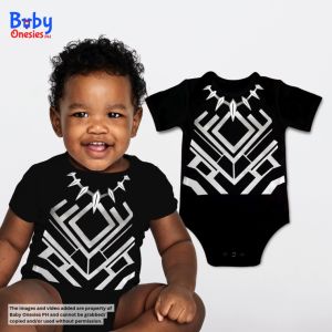 Black Panther Baby Outfit 0–12M | Superhero Cotton Bodysuit Costume for Newborn Infant Boys & Girls | Baby Onesies PH