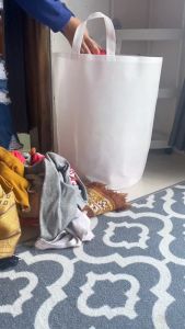 Laundry Bag Bisa Dilipat Keranjang Baju Kotor Serbaguna Aesthetic Untuk Kamar Tidur Toilet