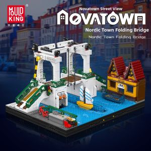 Mould King | Street Scene Educational Folding Bridge Construction Set