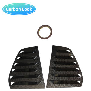 Carbon Fiber Car Rear Window Shutter Cover Trim Window Louver Side Vent For Volkswagen VW Golf 6 MK6 2008-2012 Auto Decoration