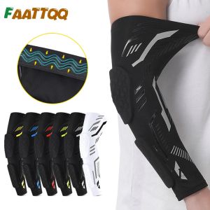 FAATTQQ Padded Arm Sleeve Protective Compression Elbow Pad Basketball Football Volleyball Sports Youth & Adult Single Sleeve