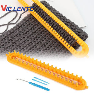 Rectangle Knitting Loom Weaving Scarf Sweater Hat Shawl Stitching Knitting Machine DIY Handmade Craft Braiding Tool