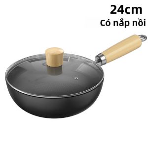 Handmade Gang Chảo Chảo Không Phủ Thân Thiện Với Môi Trường Chống Dính Cho Gas Và Bếp Điện Từ Đa Năng Chảo Chiên Bộ Nồi