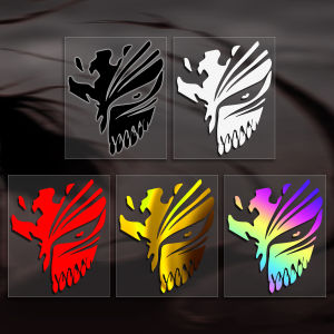 Mặt Nạ Chết Anime JDM Phản Quang Xe Máy Miếng Dán Cho Xe Honda Yamaha Xe Tay Ga Kính Chắn Gió Phía Trước Trang Trí Thú Cưng Phụ Kiện