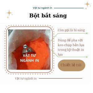 Bột bắt sáng (bi sáng) để in hình bản thiết kế lên lưới in Túi 0.5 kg và 1 kg