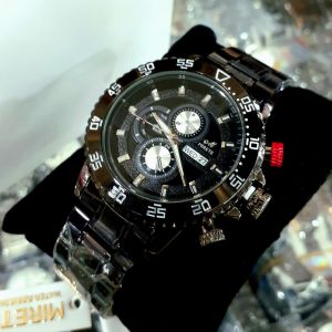 JAM PRIA MIRETE M5679 SILVER BEEST SELLER ORIGINAL JAM COWOK TAHAN AIR MIRETE WATER PROFF JAM TANGAN PRIA IMPORT//JAM CCWOK RANTAI STAINLIS ANTI AIR WARNA HITAM SILVER BIRU HITAM GOLD TOMBOL MERAH JAM TANGAN PRIA / JAM Tangan Kasu Pria / COWOK