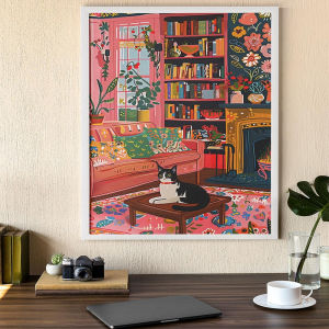 Acrylic Paint By Numbers Landscape Painting By Numbers on Canvas Coloring By Number for Adults Paint Digital Art
