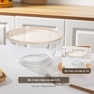 Bát Kính Trộn Ủ Men Ủ Bột và Nướng